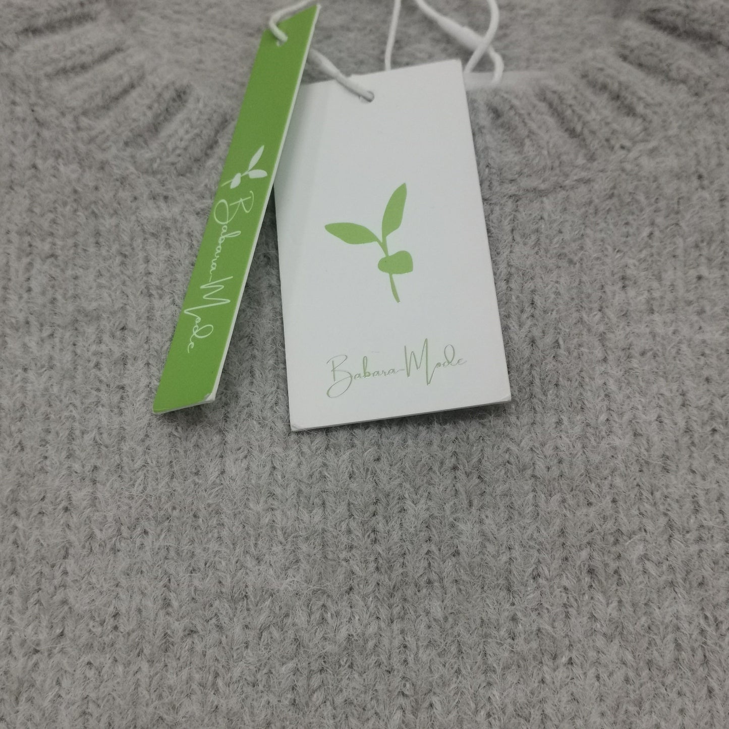 Oversized Trui - Lichtgrijze Loose Fit Grofgebreide Trui voor dames-Hallo Susanne