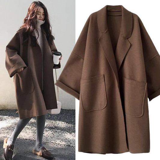 Oversized Vest | Open Front | Zakken | Lang Vest | Damesvest-Hallo Susanne
