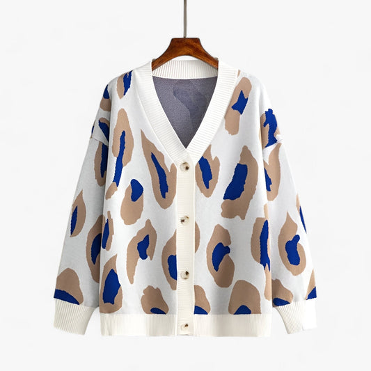 Oversized Vest | V-Hals | Lange Mouw | Gebreid Vest | Dameskleding-Hallo Susanne