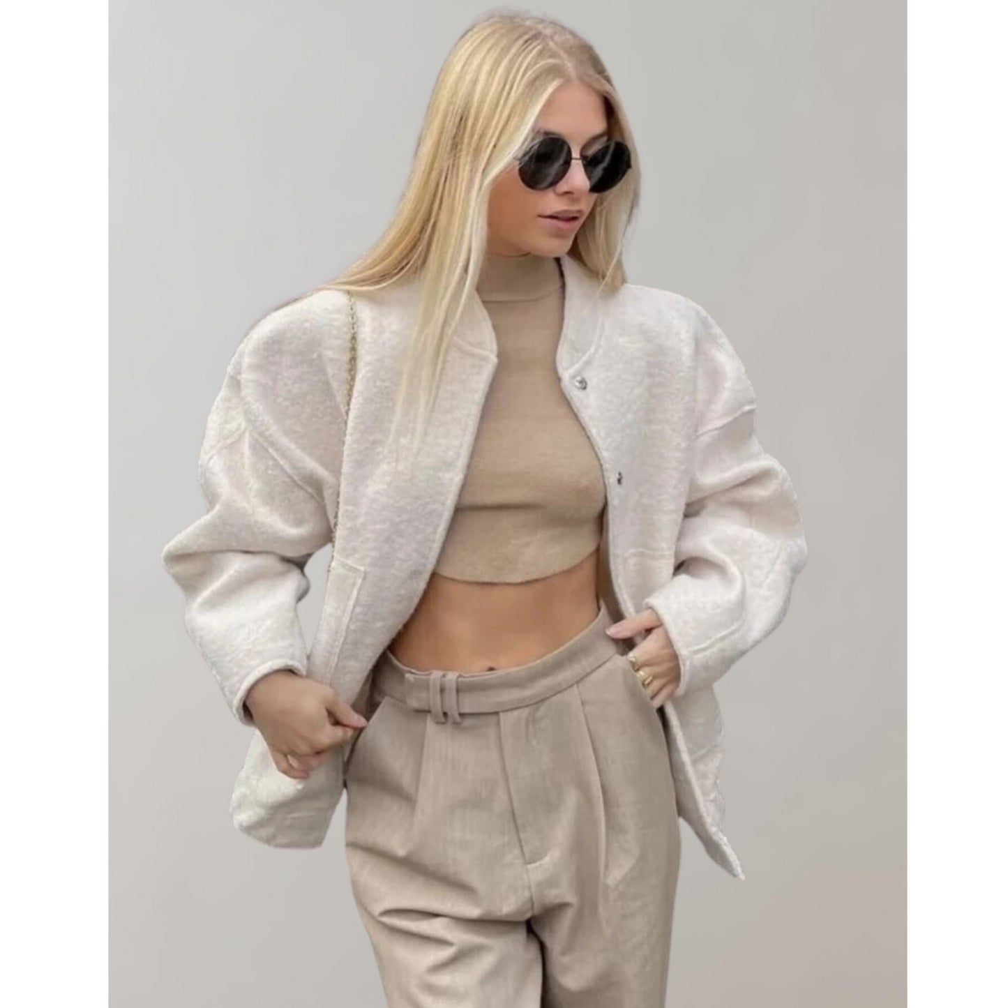 Oversized bomberjack | Button-Up | Zakken | Oversized Jack | Damesjas-Hallo Susanne