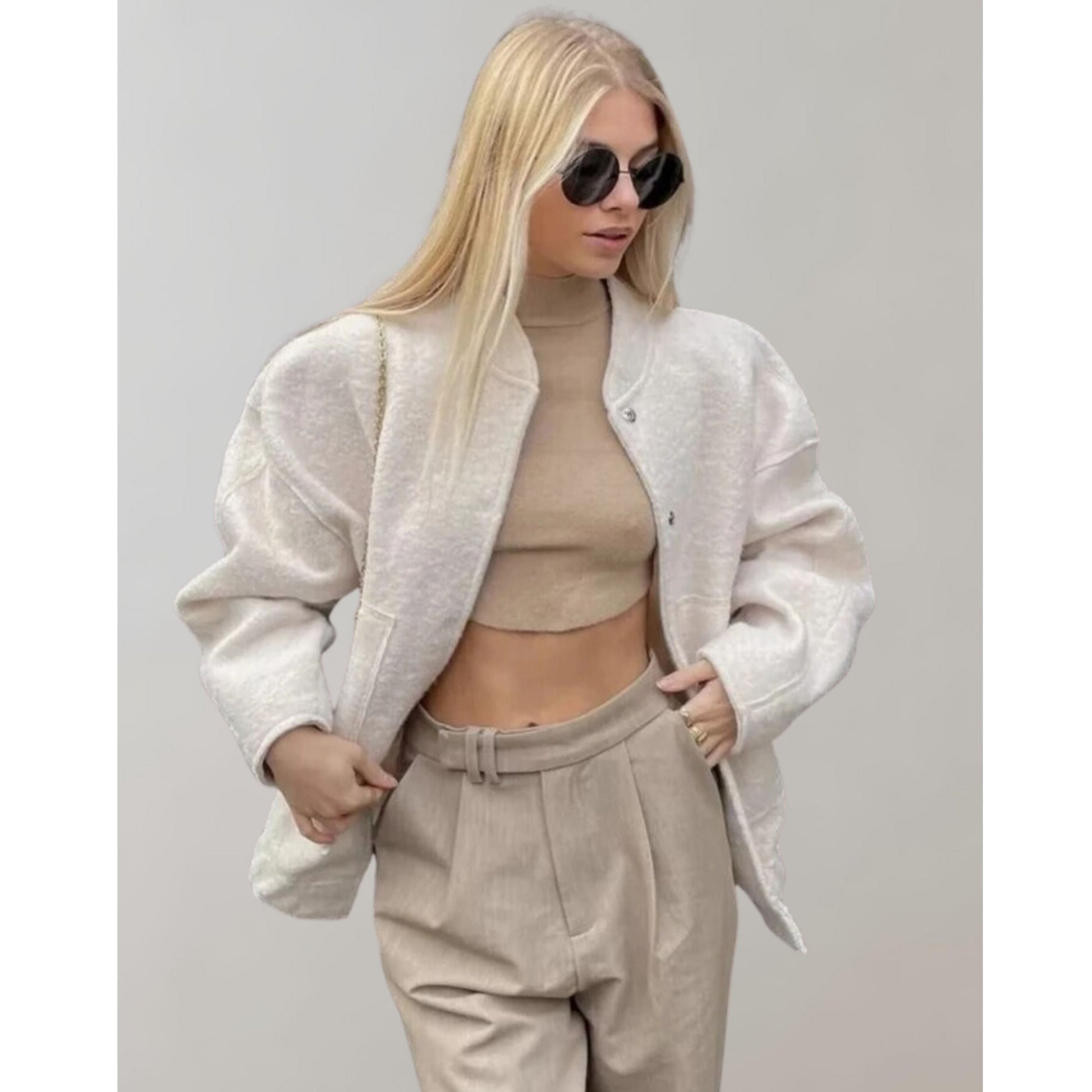 Oversized bomberjack | Button-Up | Zakken | Oversized Jack | Damesjas-Hallo Susanne