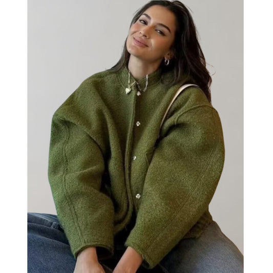 Oversized bomberjack | Button-Up | Zakken | Oversized Jack | Damesjas-Hallo Susanne