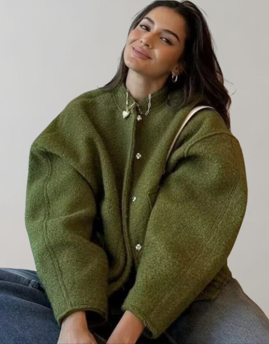 Oversized bomberjack | Casual | Met knopen | Oversized jas | Damesjas-Hallo Susanne