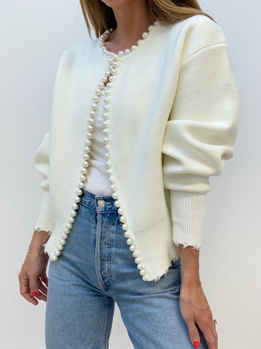 Parel vest | Oversized | Loose Fit | Gebreid Vest | Gebreide dameskleding-Hallo Susanne