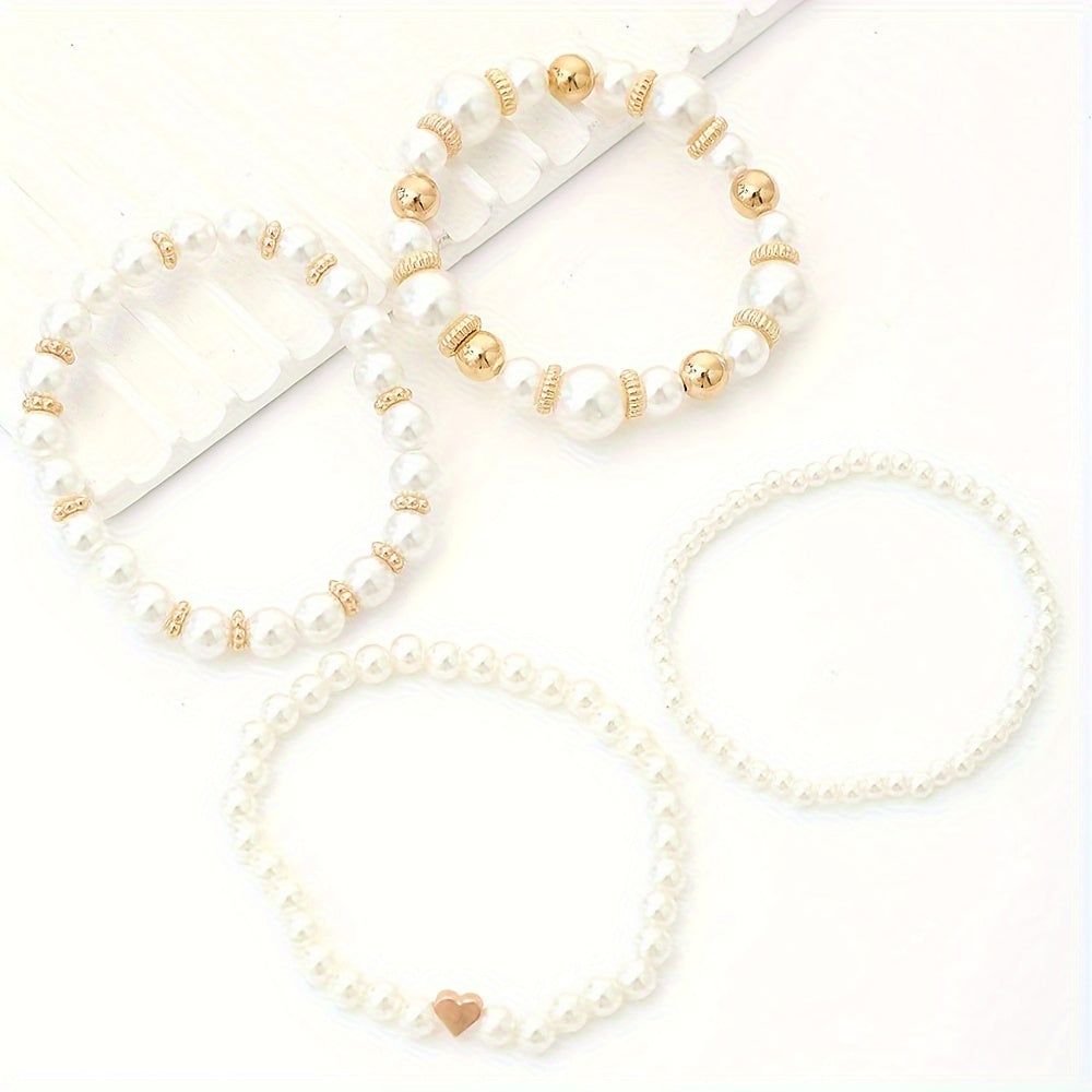 Parelarmband - Elegante gouden en parelarmband voor dames-Hallo Susanne