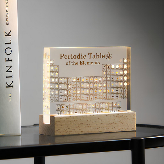 Periodiek systeem der elementen | 83 Elementen | Licht | Periodiek systeem met echte elementen | Home Decor-Hallo Susanne