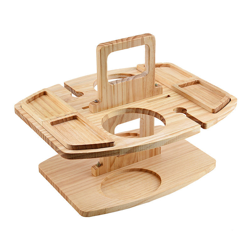 Picknicktafel | Wijnglashouder | Klein | Draagbare Tafel | Picknick Sets-Hallo Susanne