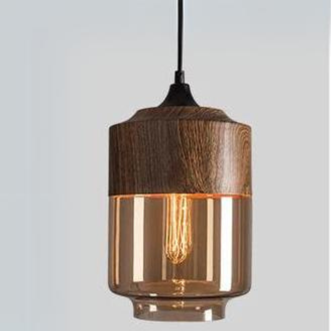 Plafondlamp | Glas | Hout | Hanglamp | Keukenlamp Plafond-Hallo Susanne
