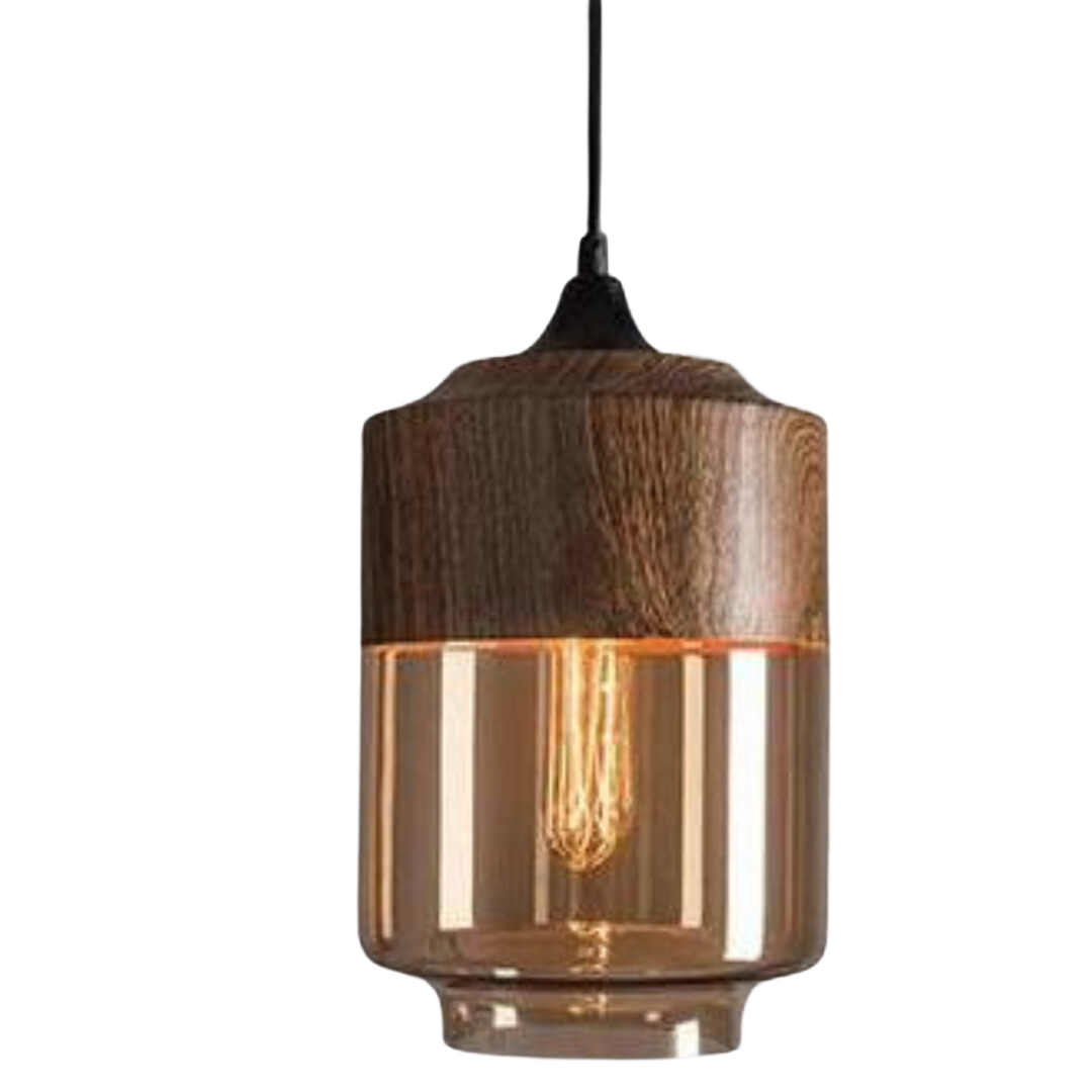 Plafondlamp | Glas | Hout | Hanglamp | Keukenlamp Plafond-Hallo Susanne