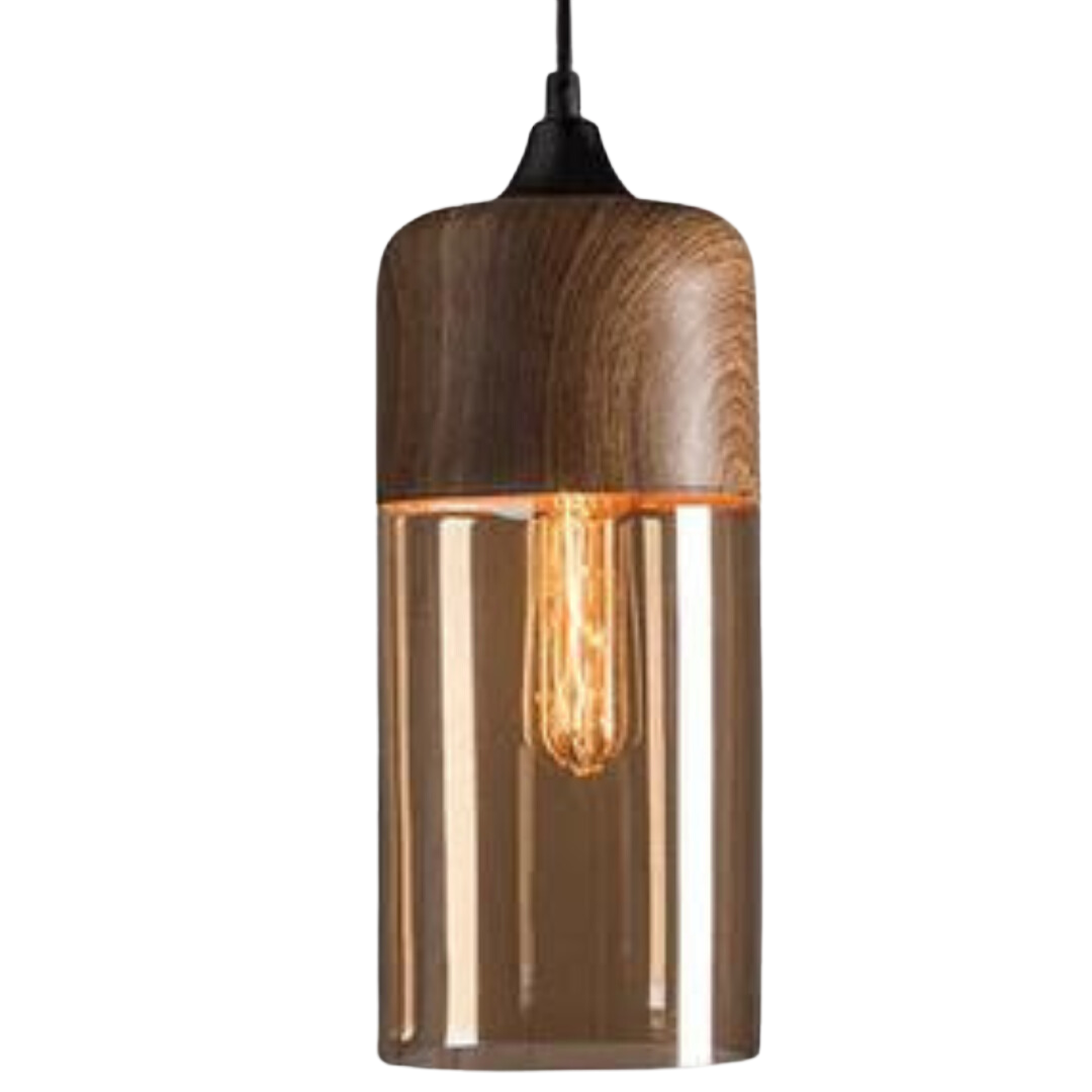 Plafondlamp | Glas | Hout | Hanglamp | Keukenlamp Plafond-Hallo Susanne