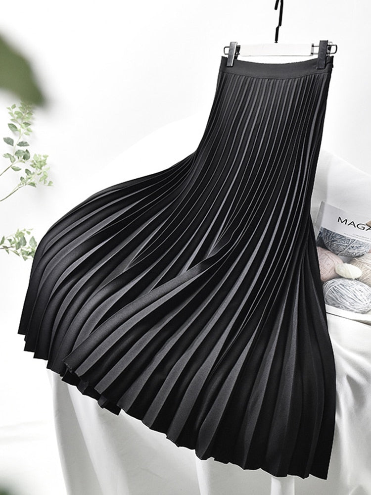 Plooirok | Elegant | Hoge Taille | Maxi Rok | Vrouwenrokken-Hallo Susanne