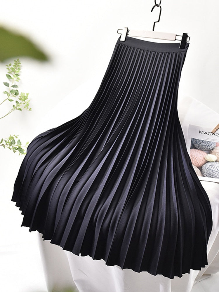 Plooirok | Elegant | Hoge Taille | Maxi Rok | Vrouwenrokken-Hallo Susanne