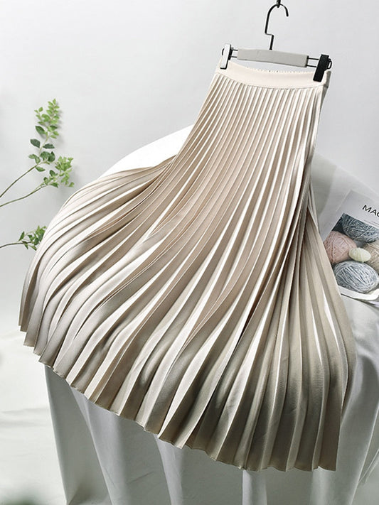 Plooirok | Elegant | Hoge Taille | Maxi Rok | Vrouwenrokken-Hallo Susanne