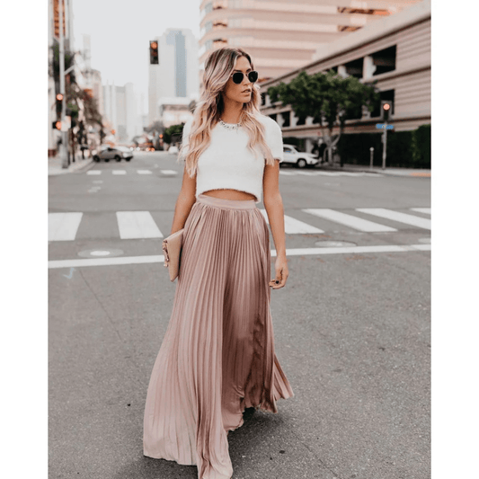 Plooirok | Hoge taille | Lang | Maxi Rok | Vrouwenrokken-Hallo Susanne