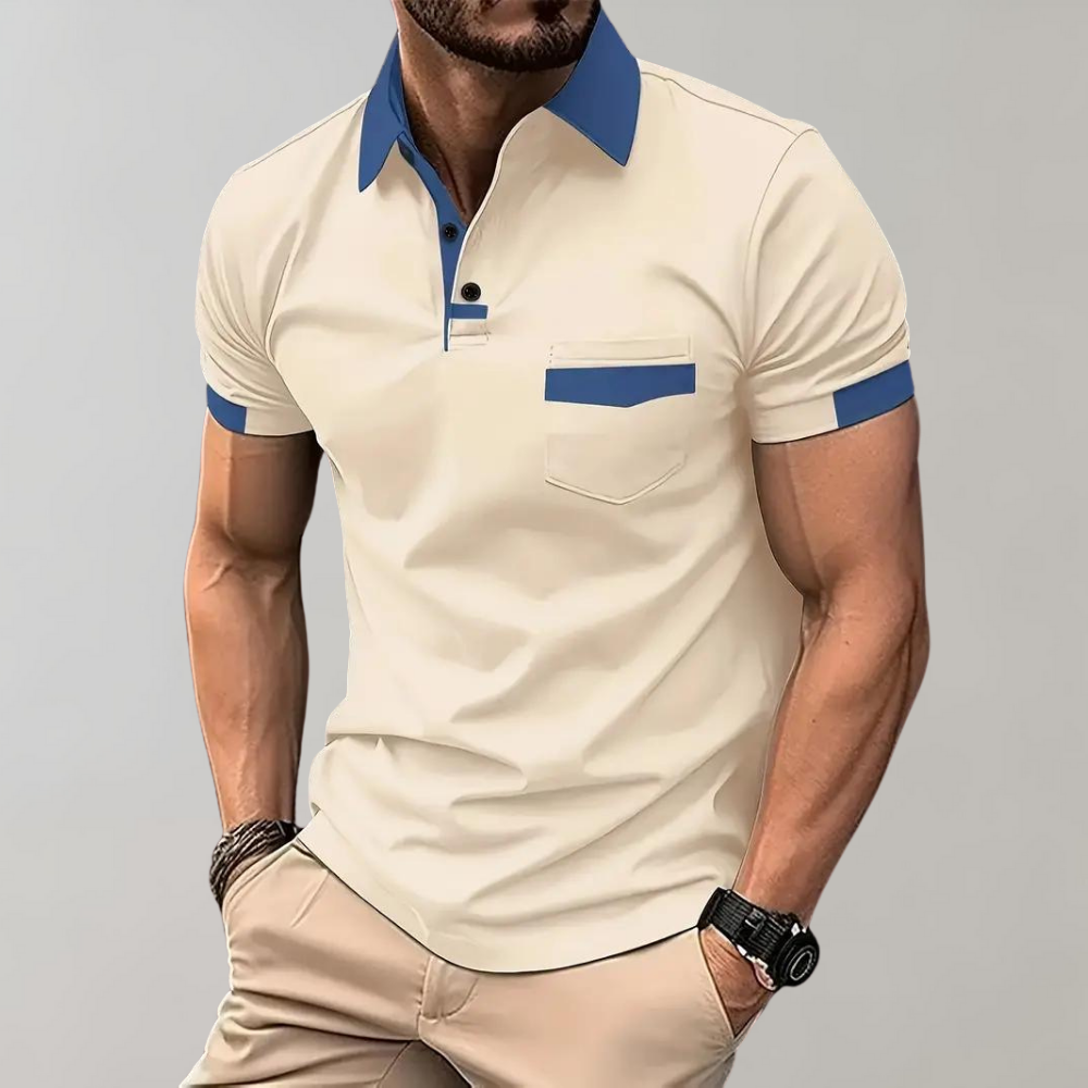Polo T-Shirt | Korte Mouw | Knoop Hals | Kraag T-Shirt | Heren Shirts-Hallo Susanne