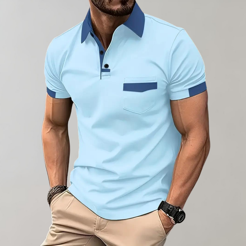 Polo T-Shirt | Korte Mouw | Knoop Hals | Kraag T-Shirt | Heren Shirts-Hallo Susanne