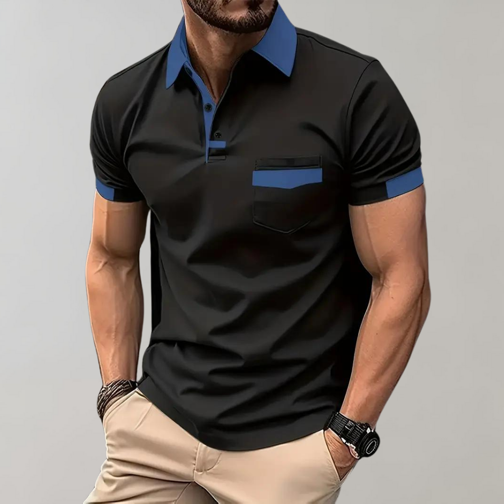 Polo T-Shirt | Korte Mouw | Knoop Hals | Kraag T-Shirt | Heren Shirts-Hallo Susanne