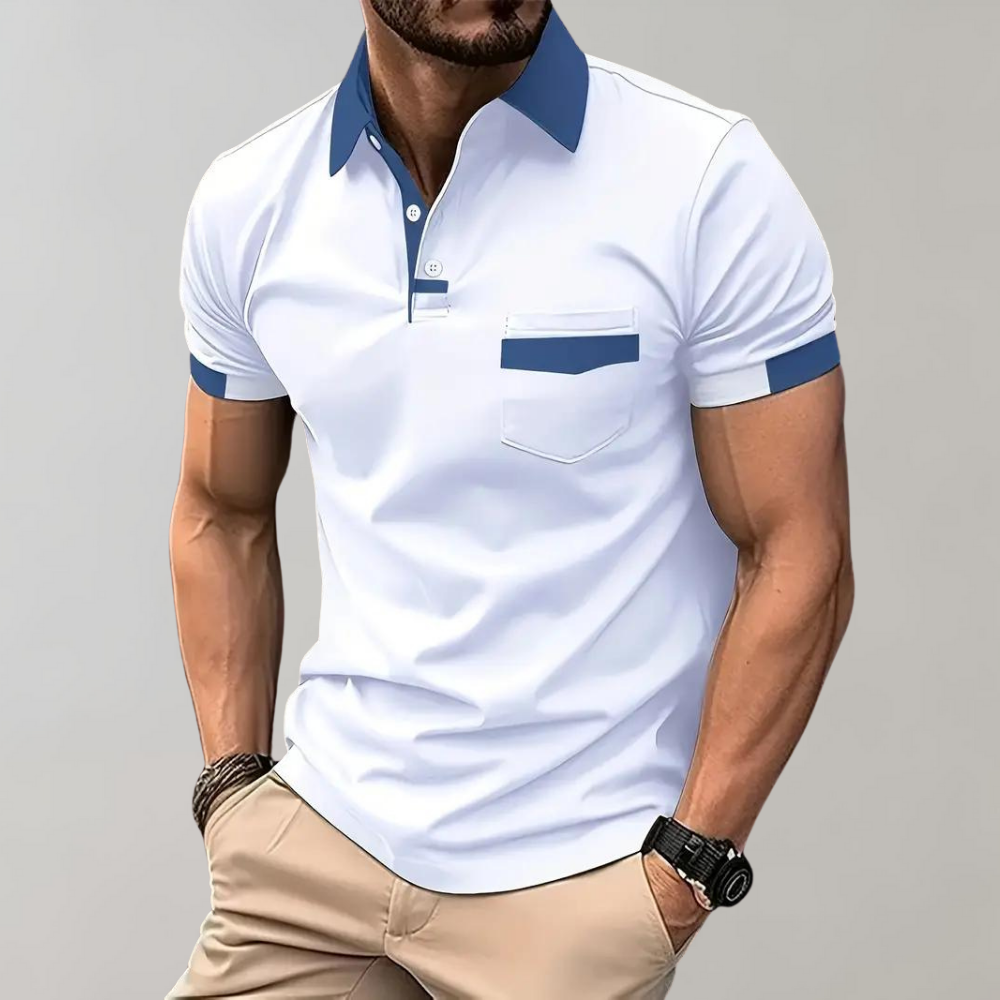 Polo T-Shirt | Korte Mouw | Knoop Hals | Kraag T-Shirt | Heren Shirts-Hallo Susanne