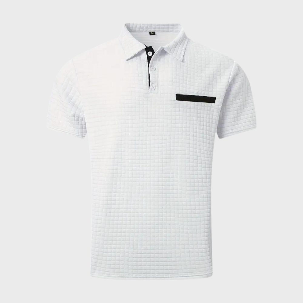 Poloshirt - Heren-T-shirt met knoopsluiting en kraagje voor de zomer-Hallo Susanne
