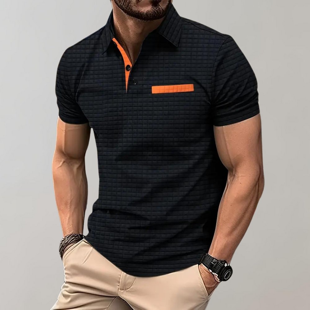 Poloshirt - Heren-T-shirt met knoopsluiting en kraagje voor de zomer-Hallo Susanne