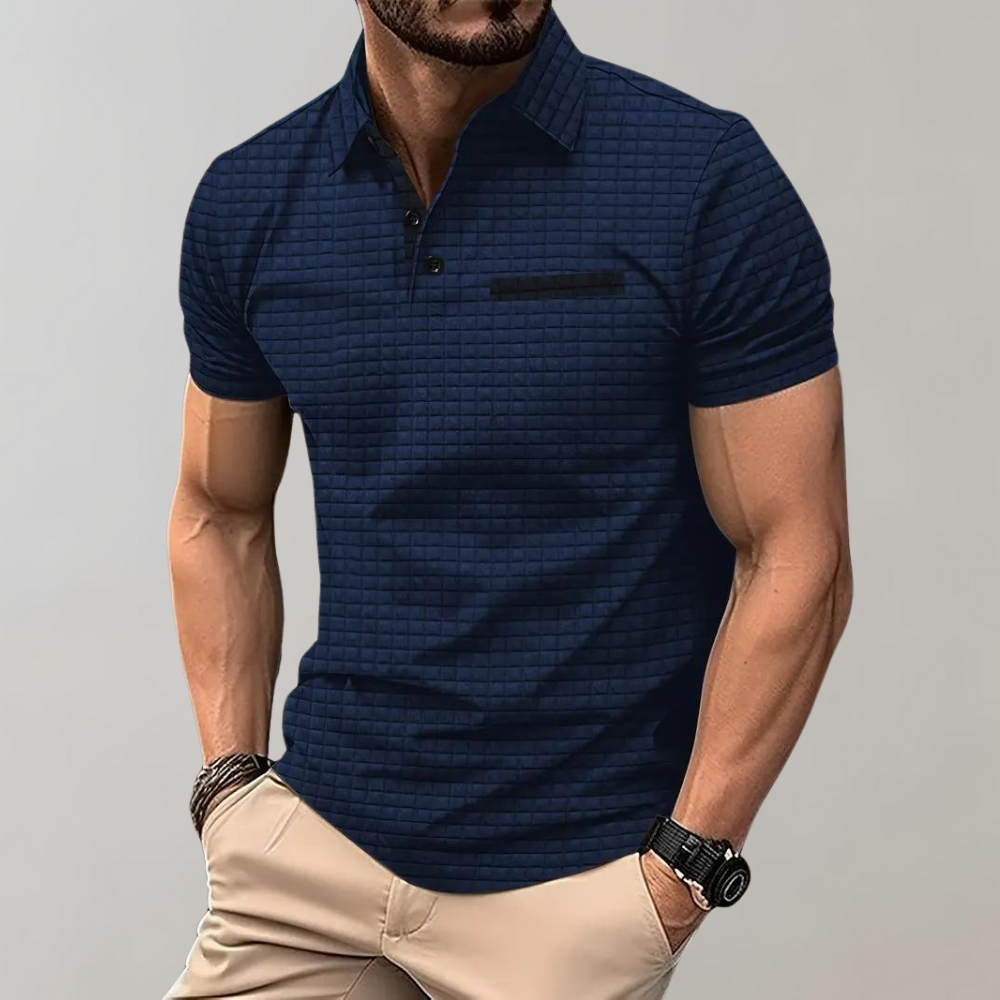 Poloshirt - Heren-T-shirt met knoopsluiting en kraagje voor de zomer-Hallo Susanne