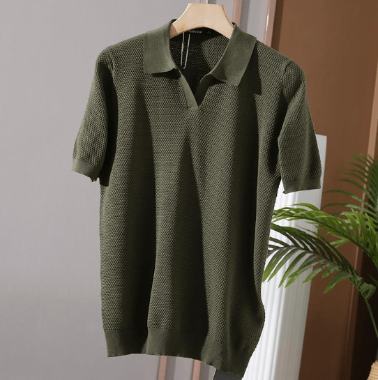 Poloshirt | Korte Mouw | V-Hals | Polo T-shirt | Herenshirt-Hallo Susanne