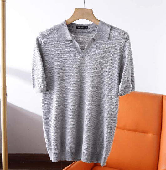 Poloshirt | Korte Mouw | V-Hals | Polo T-shirt | Herenshirt-Hallo Susanne