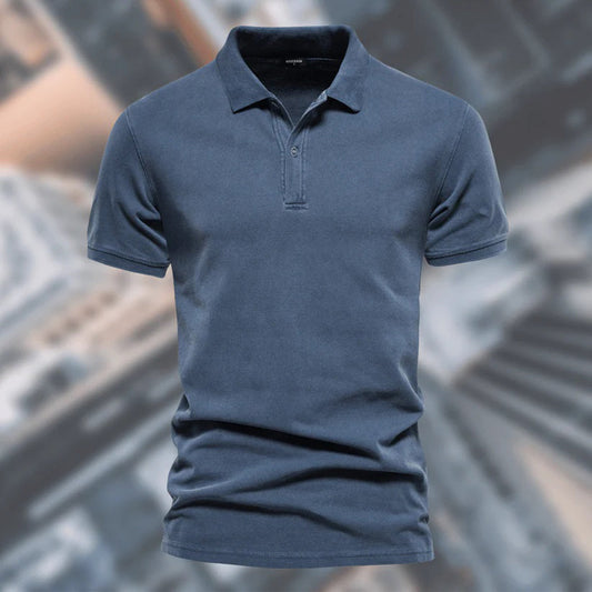 Poloshirt - Kraag - Korte Mouw - T-shirt met Knopenhals - Heren T-shirts-Hallo Susanne