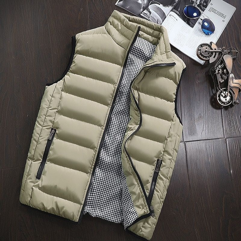 Puffer Vest - Herenrits Bodywarmer Winter Gilet-Hallo Susanne