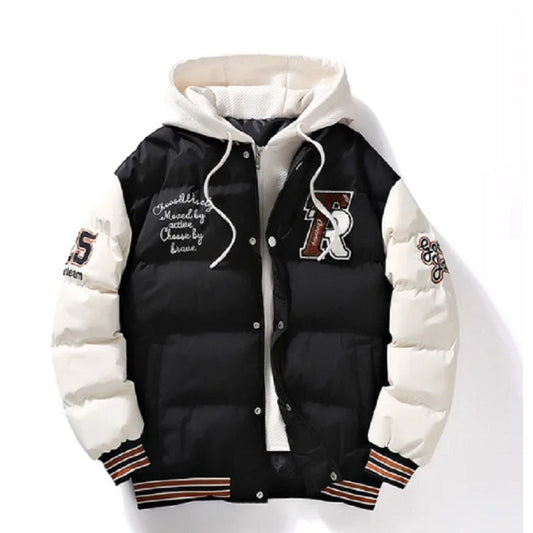 Pufferjas | Jas met capuchon | Warm | Baseball Jas | Winterjas voor heren-Hallo Susanne