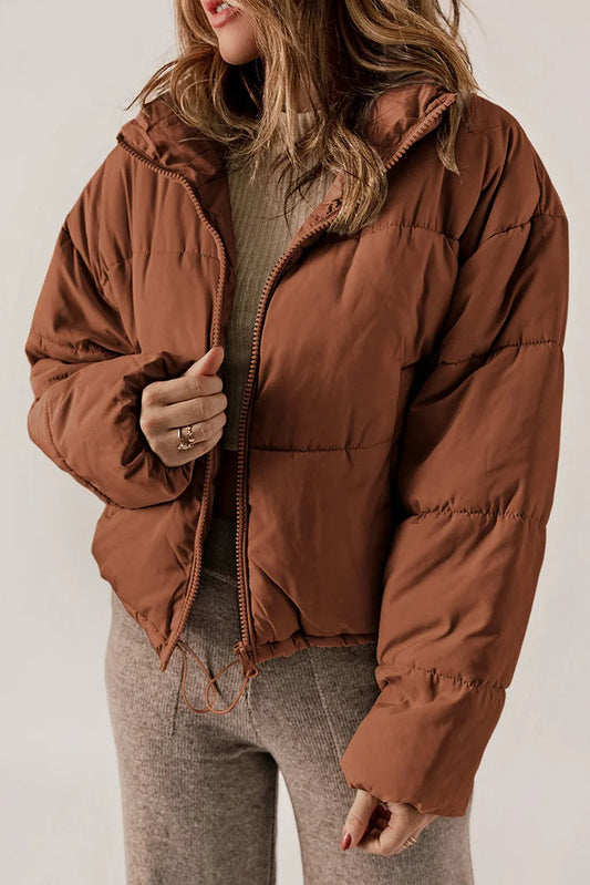Pufferjas - Kort - Gewatteerd - Donsjas - Winterjas voor dames-Hallo Susanne