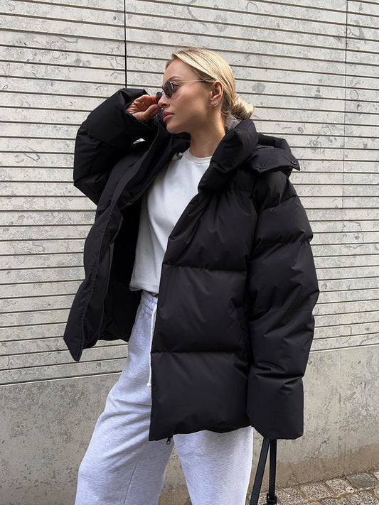 Pufferjas - Met capuchon - Warm - Gewatteerde jas - Winterjas voor dames-Hallo Susanne