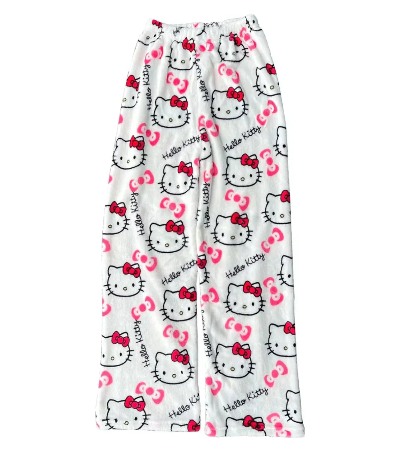 Pyjamabroek - Comfy - Kattenprint - Fluffy PJ Broek - Fleece Pyjamabroek-Hallo Susanne