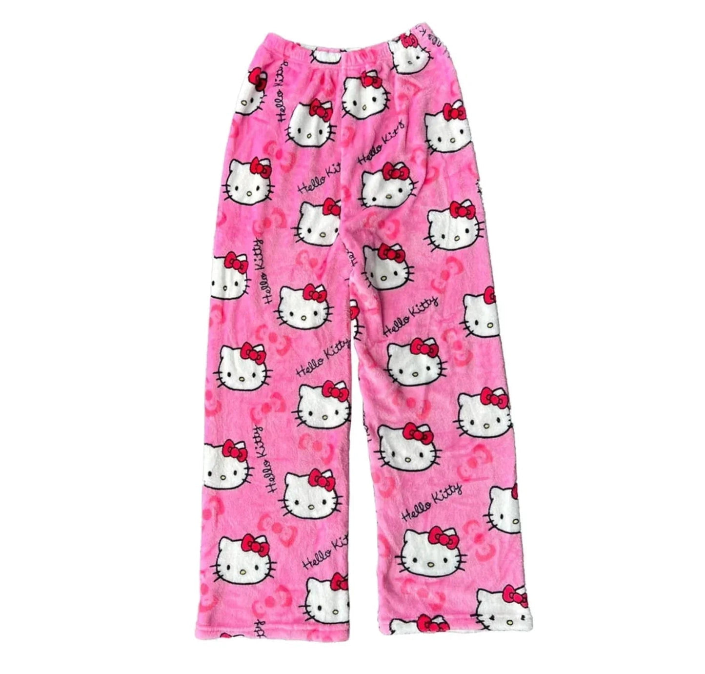 Pyjamabroek - Comfy - Kattenprint - Fluffy PJ Broek - Fleece Pyjamabroek-Hallo Susanne