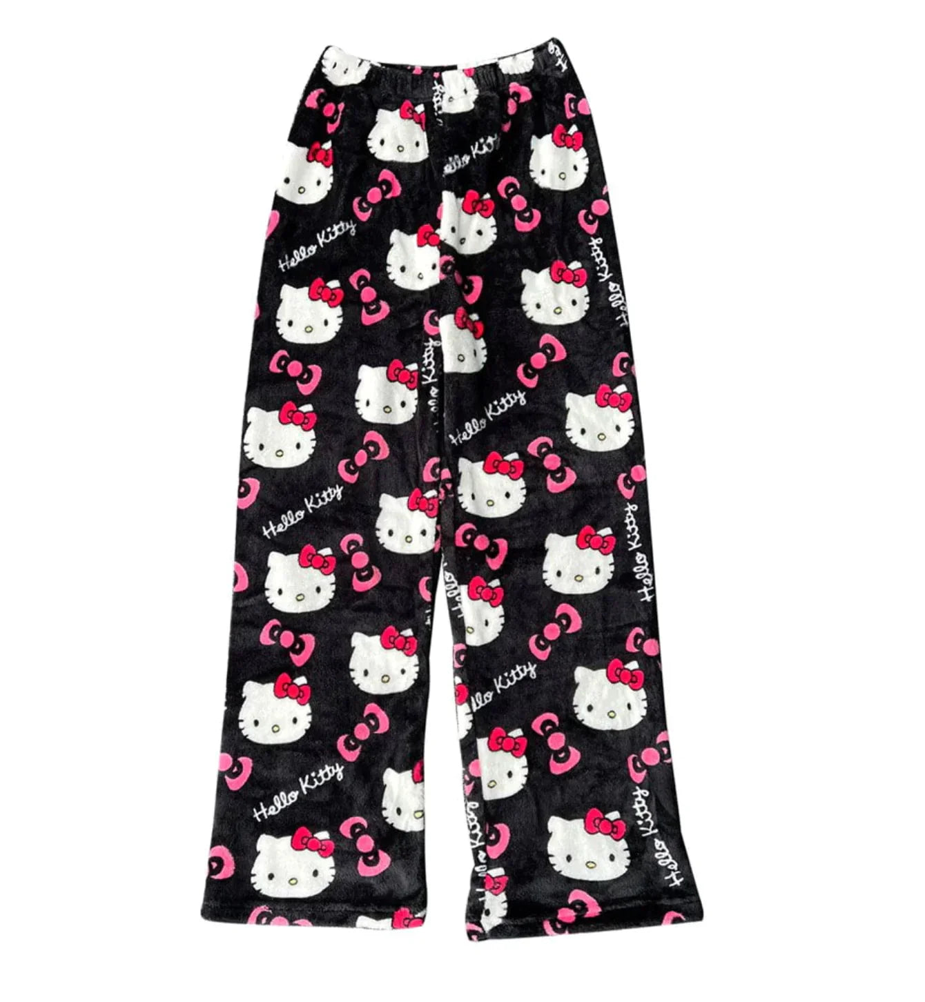 Pyjamabroek - Comfy - Kattenprint - Fluffy PJ Broek - Fleece Pyjamabroek-Hallo Susanne