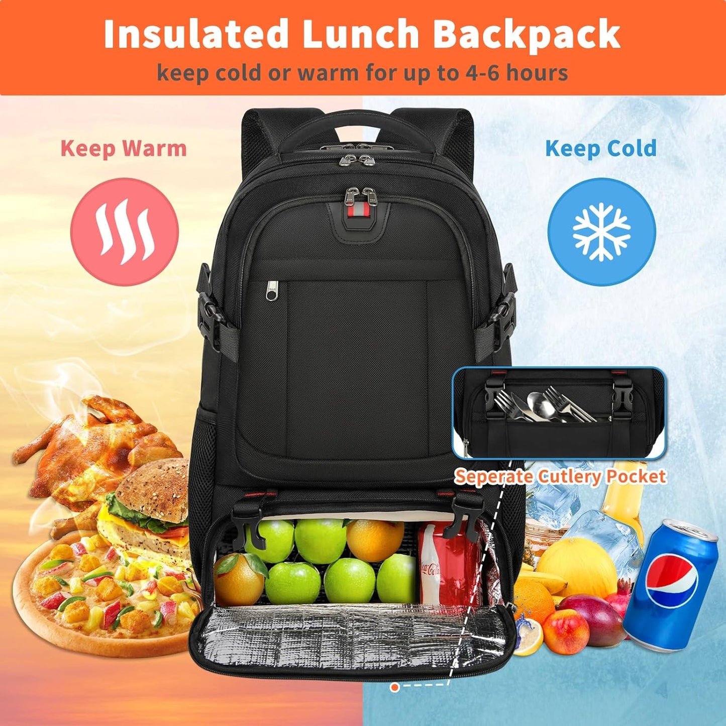 Reisrugzak - Lunchvak - Opladen - Laptoprugzak - Waterdichte rugzak-Hallo Susanne