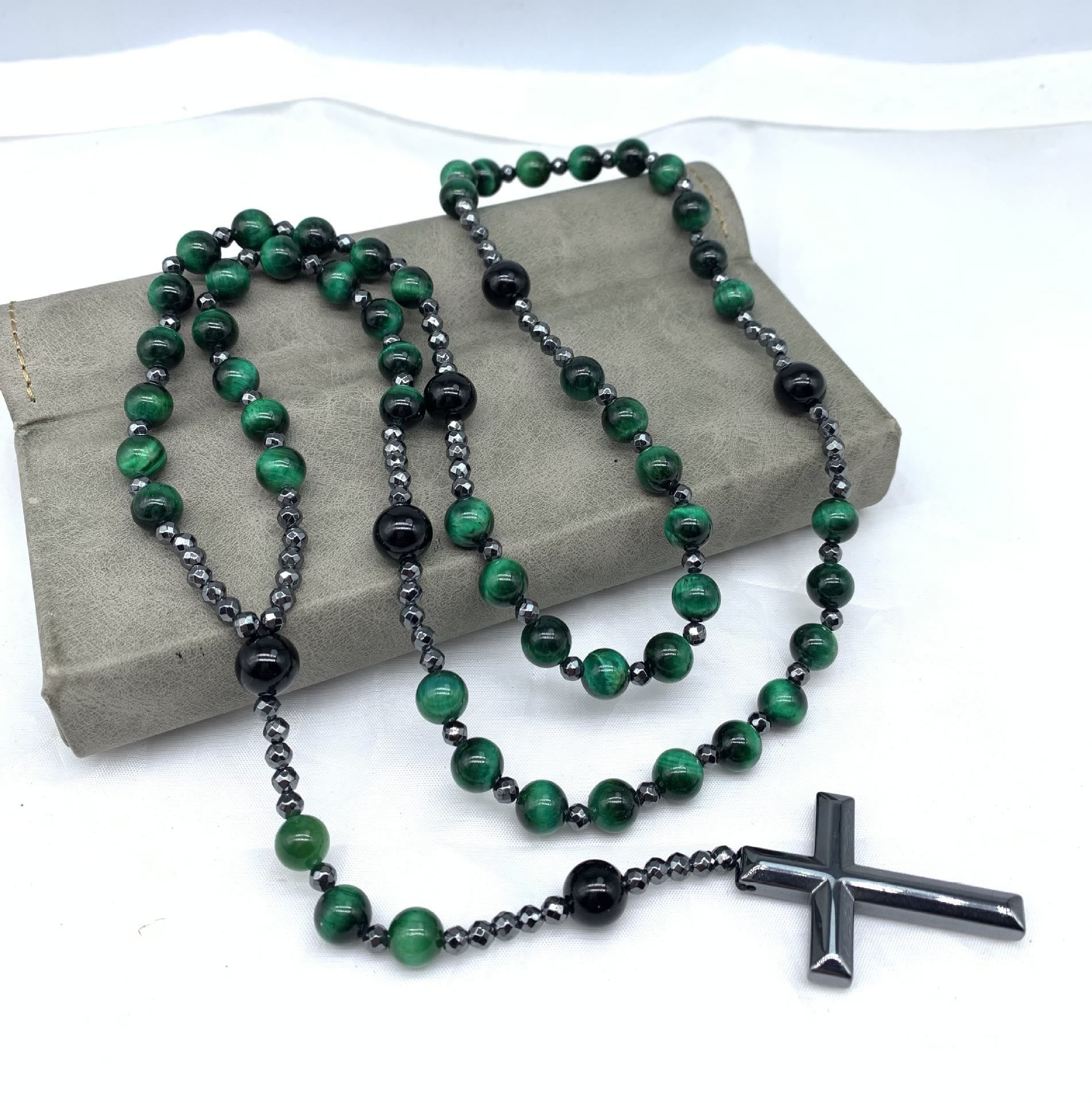 Rozenkrans - Kralenketting - Steen - Gebedskralen - Kruisketting-Hallo Susanne