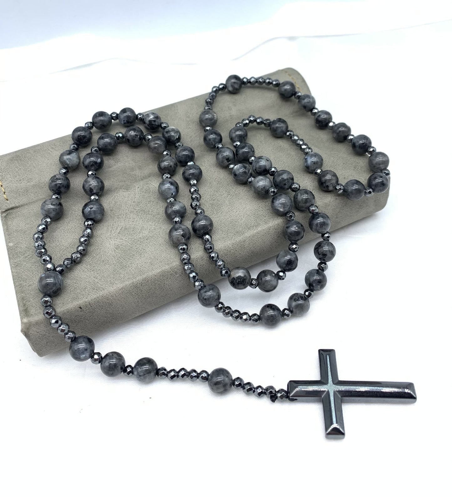 Rozenkrans - Kralenketting - Steen - Gebedskralen - Kruisketting-Hallo Susanne