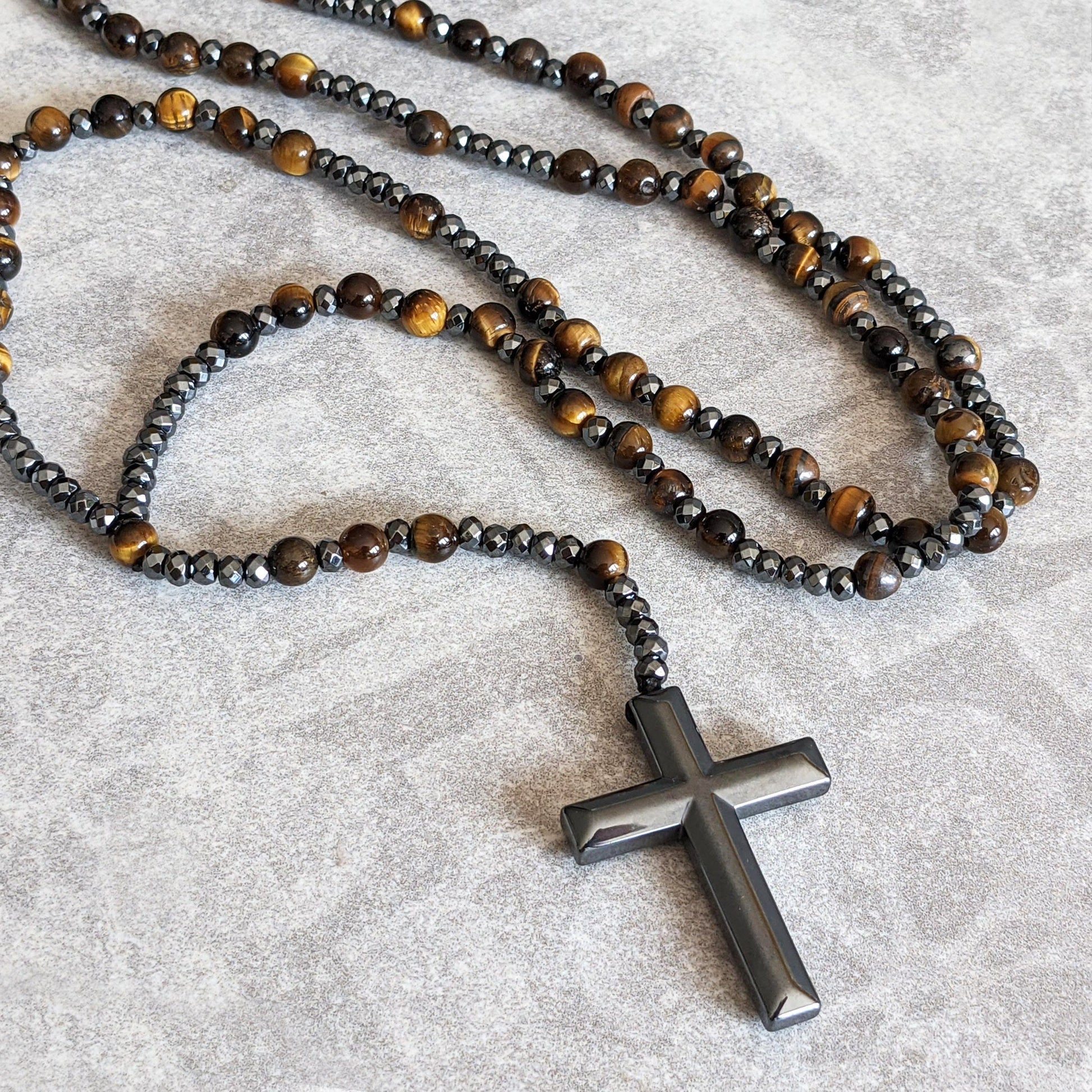 Rozenkrans - Kralenketting - Steen - Gebedskralen - Kruisketting-Hallo Susanne