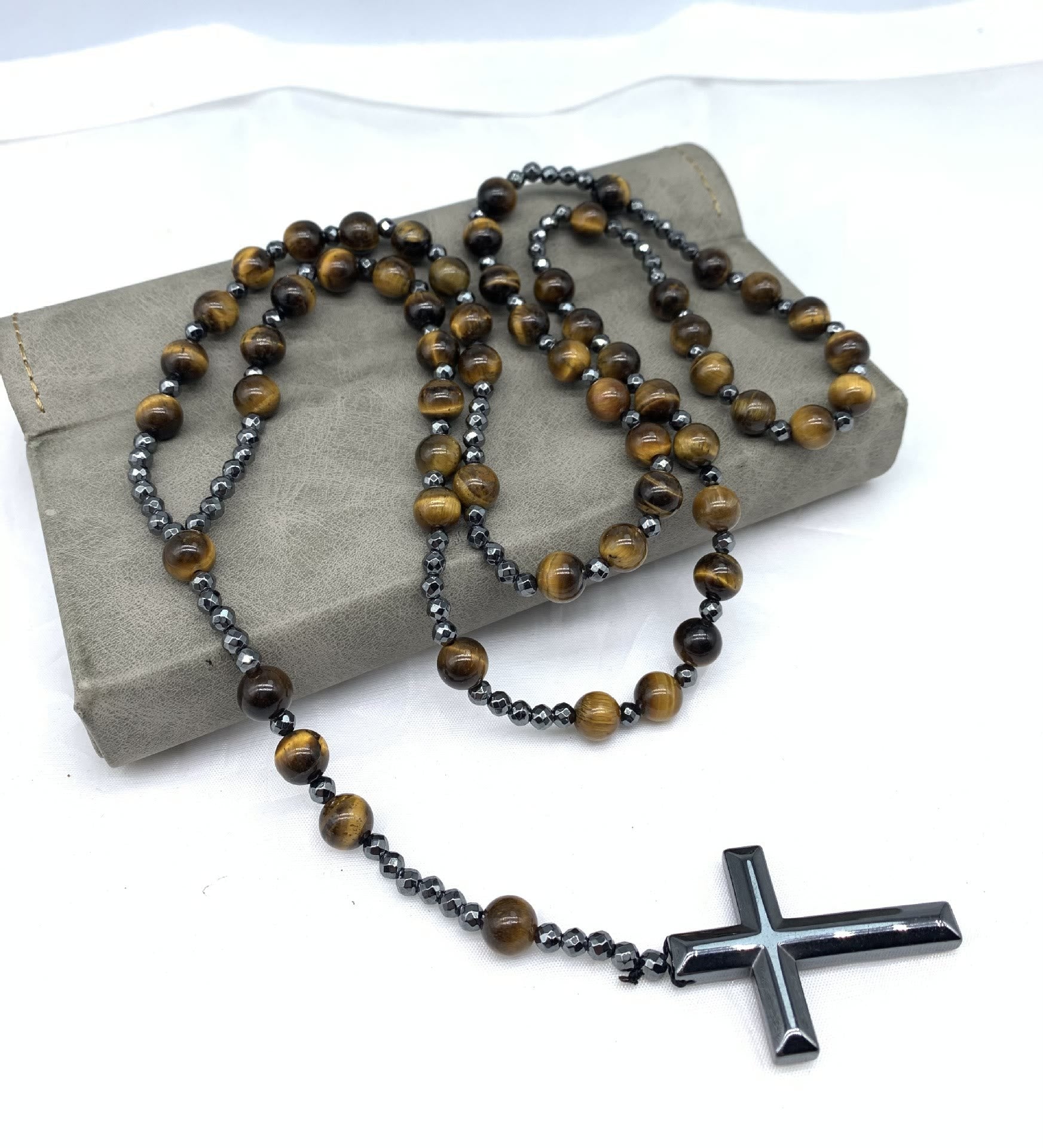 Rozenkrans - Kralenketting - Steen - Gebedskralen - Kruisketting-Hallo Susanne