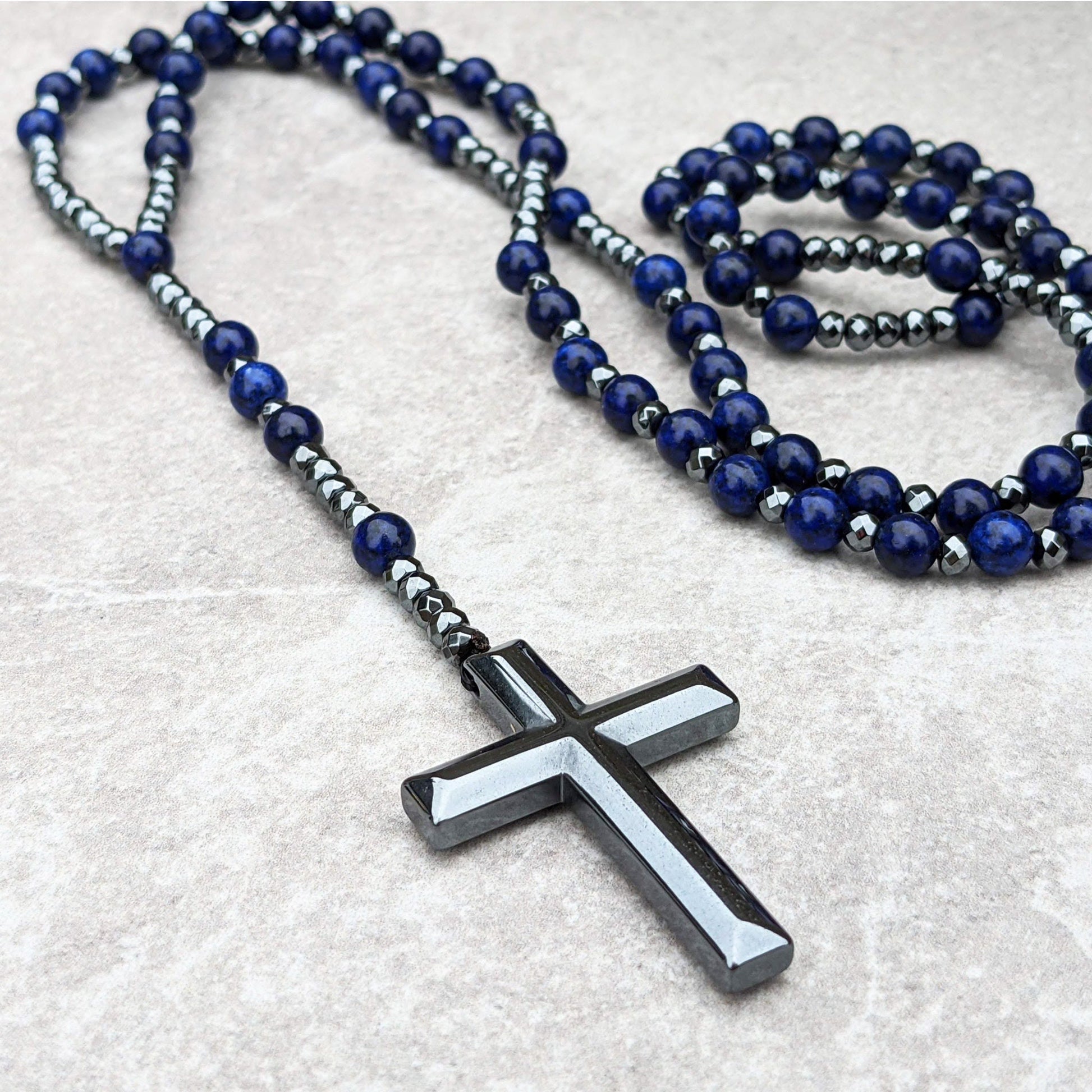 Rozenkrans - Kralenketting - Steen - Gebedskralen - Kruisketting-Hallo Susanne