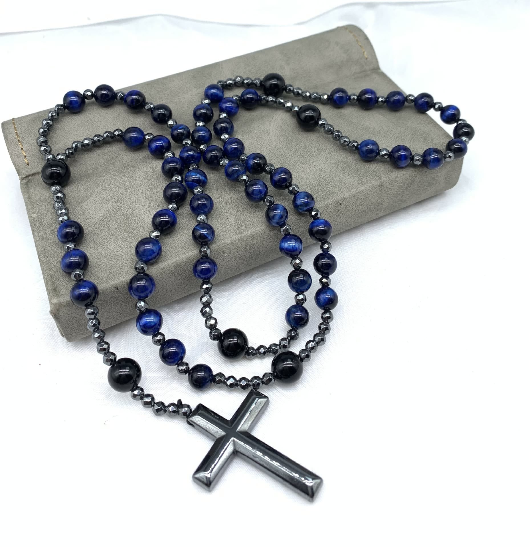 Rozenkrans - Kralenketting - Steen - Gebedskralen - Kruisketting-Hallo Susanne