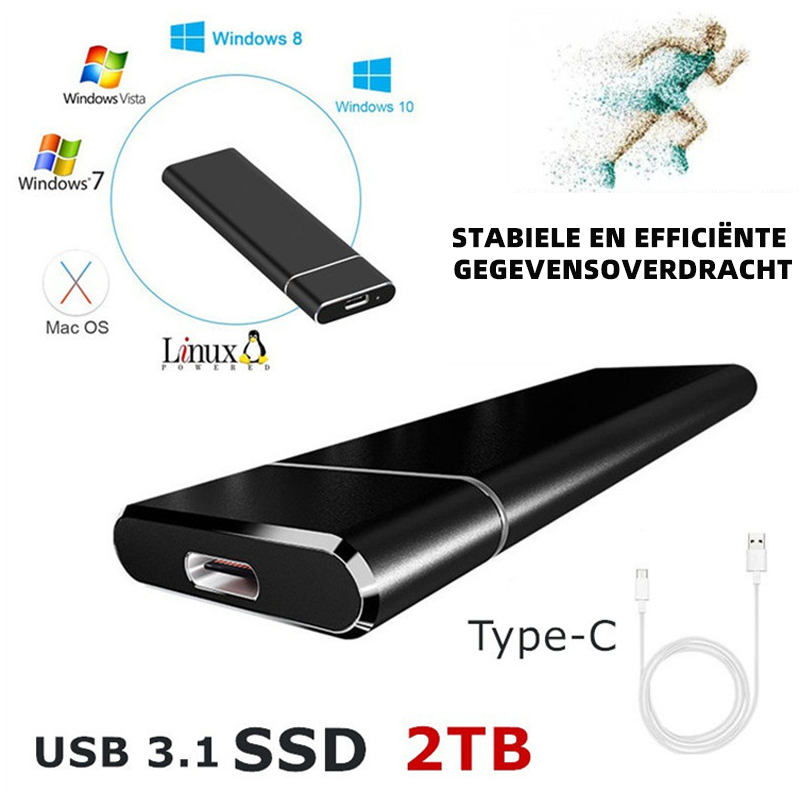 SSD | 2TB | USB C | Externe Solid State Drive | Externe Harde Schijf-Hallo Susanne