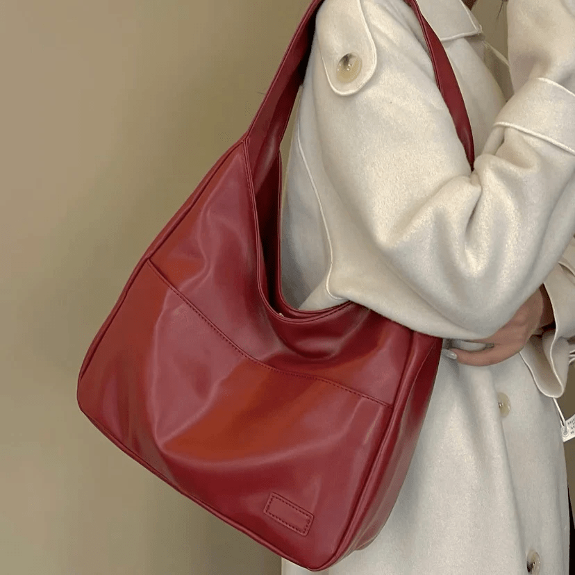 Schoudertas - Groot - Eén schouderband - Shoppertas - Kunstleren tas-Hallo Susanne