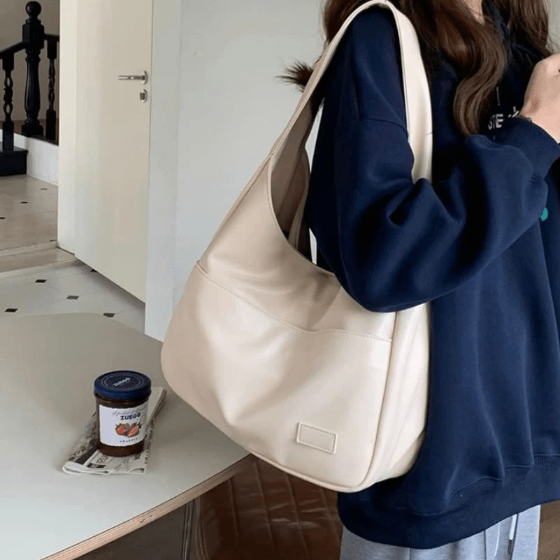 Schoudertas - Groot - Eén schouderband - Shoppertas - Kunstleren tas-Hallo Susanne