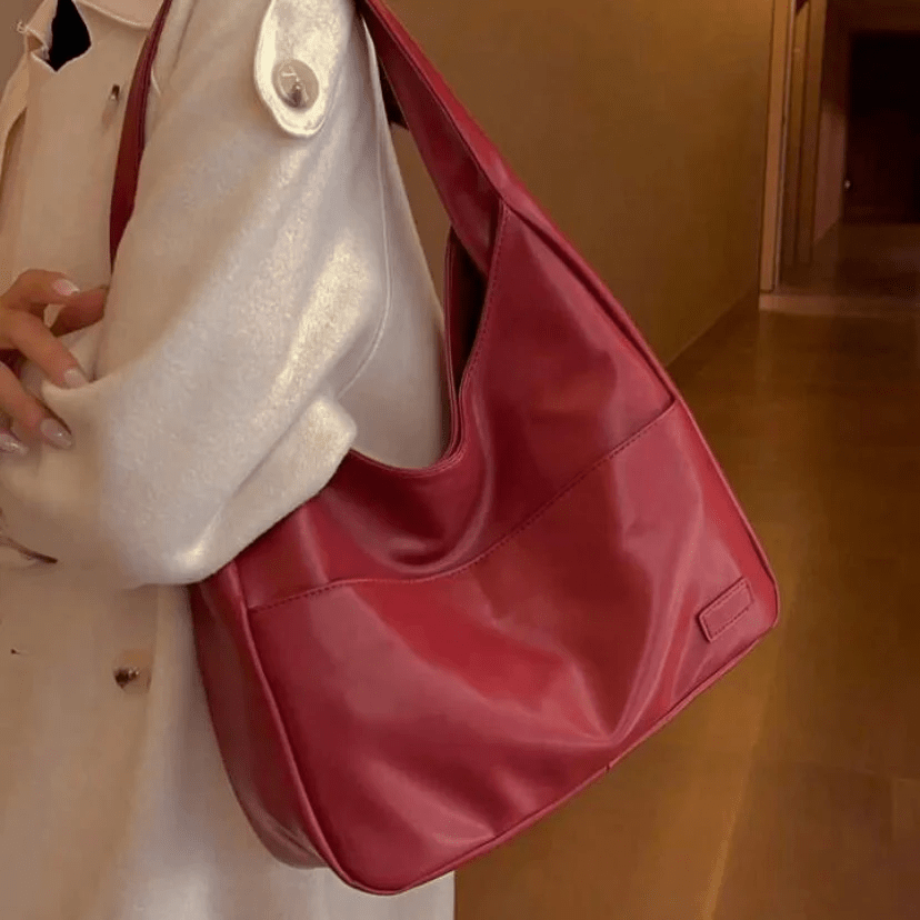 Schoudertas - Groot - Eén schouderband - Shoppertas - Kunstleren tas-Hallo Susanne
