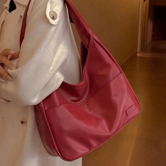 Schoudertas - Groot - Eén schouderband - Shoppertas - Kunstleren tas-Hallo Susanne