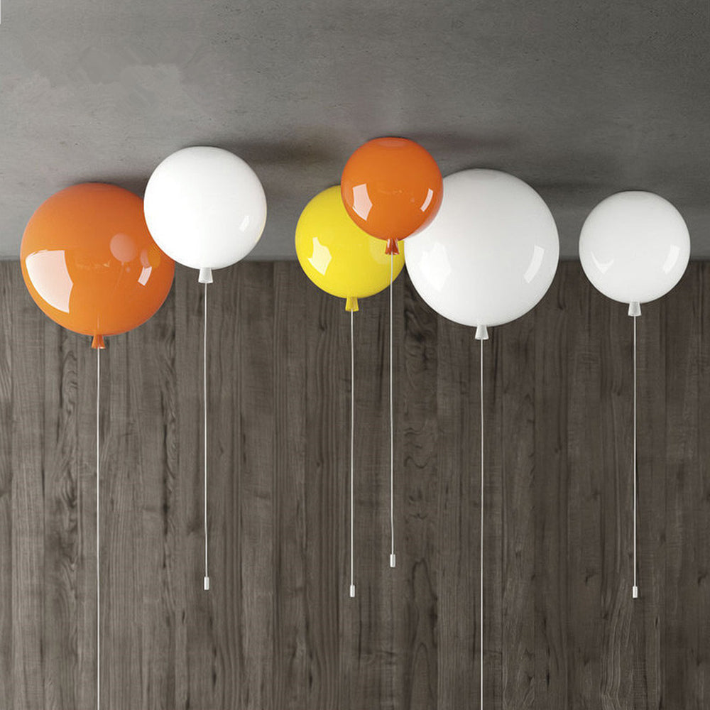 Slaapkamerplafondlamp - Kleurrijke ballonplafondlamp met trekschakelaar-Hallo Susanne