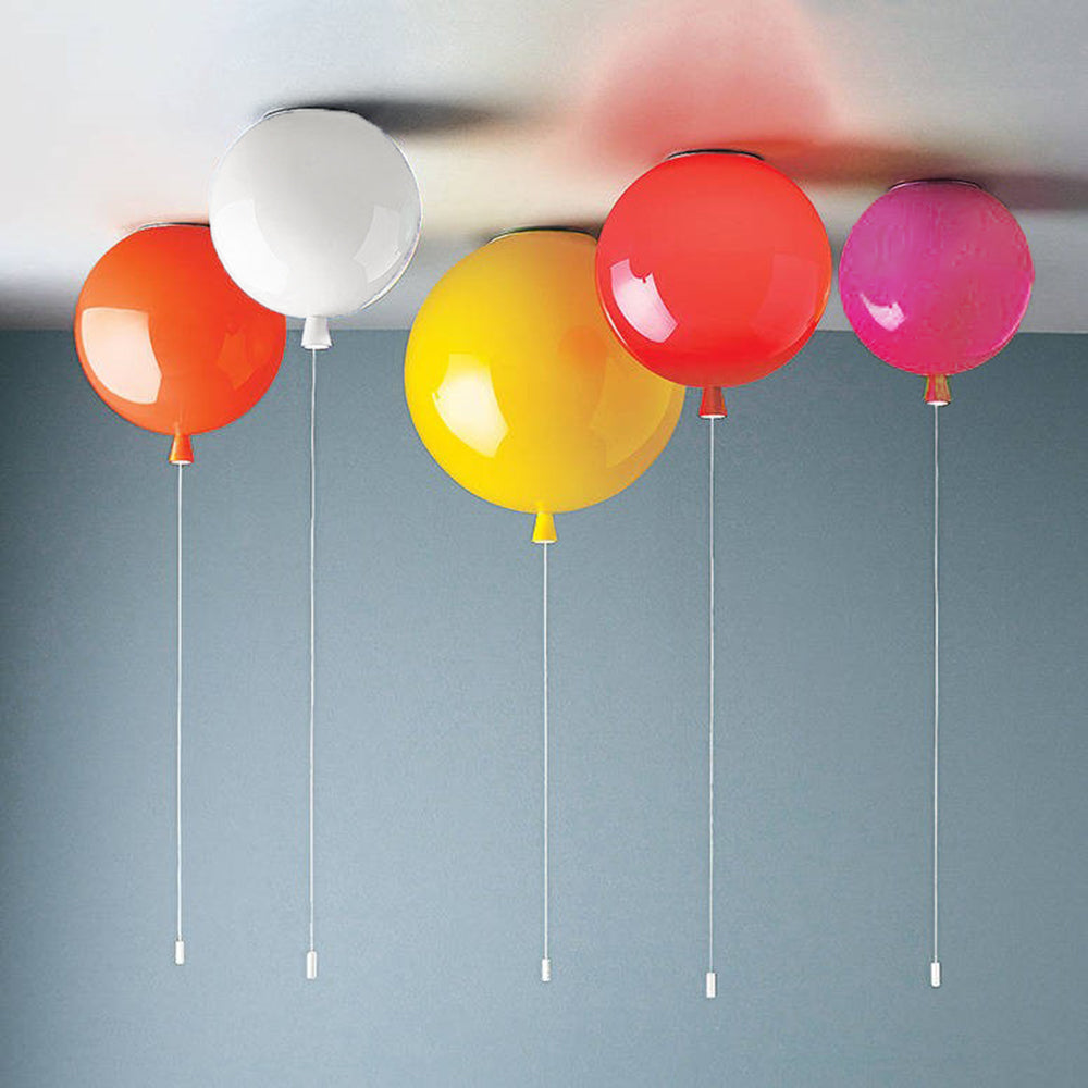 Slaapkamerplafondlamp - Kleurrijke ballonplafondlamp met trekschakelaar-Hallo Susanne