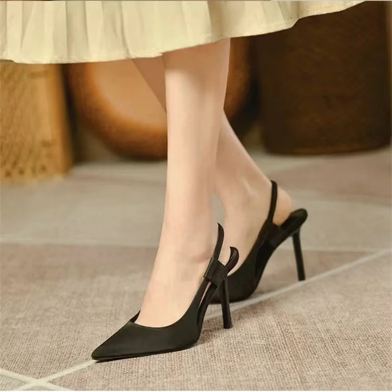 Slingback-hakken - Puntige neus - Hoge hak - Slingback-pumps - Dameshakken-Hallo Susanne